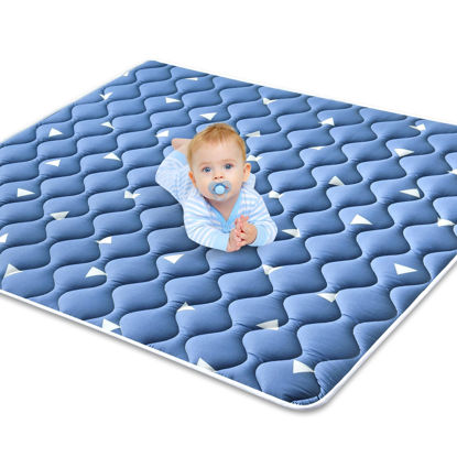 Picture of Premium Foam Baby Play Mat 47" X 47", Thicken One-Piece Baby Crawling Mat, Non-Slip Cushioned Baby Playmats for Infants, Babies, Toddlers, Washable Baby Mat for Floor