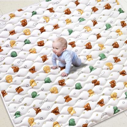 Picture of Premium Foam Baby Play Mat 79" X 71", Extra Large Soft Thicker Activity Playmats for Babies, Toddlers, Infants, Play & Tummy Time, Foldable & Machine Washable Baby Mat for Floor