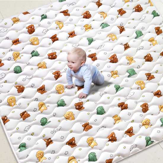 Picture of Premium Foam Baby Play Mat 79" X 71", Extra Large Soft Thicker Activity Playmats for Babies, Toddlers, Infants, Play & Tummy Time, Foldable & Machine Washable Baby Mat for Floor