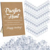 Picture of Thyle 51 Pcs Pacifier Hunt Baby Shower Games Include Pacifier Hunt Sign and 50 Acrylic Pacifiers for Baby Shower Game Decoration Gift Sets Gender Reveal Party Decor(Kraft)