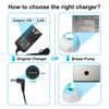 Picture of 12V Pump Charger for Spectra S1, S2, Plus, S3 Pro, SG Synergy Gold, SPS100, SPS200, M1, 10FT Power Cord Charging Cable - Led Light (Black)