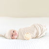 Picture of Baby Swaddle Receiving Blankets with Matching Beanie Set Newborn Nursery Swaddle Wrap for Baby Girls and Boys (Apricot)
