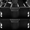 Picture of CAR PASS Waterproof Universal 3 Row Car Floor Mats, Cow Print Car Mats Fit for SUV,Vans,sedans, Trucks,Set of 3 Row Vehicles Car Carpet with Heel Pad and Nibs Backing, Cute Women Girly (Black White)