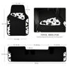 Picture of CAR PASS Waterproof Universal 3Pcs Car Floor Mats, Cow Print Car Mats Fit for SUV,Vans,sedans, Trucks,Set of Vehicles Car Carpet with Driver Heel Pad and Nibs Backing, Cute Women Girly (Black White)
