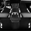Picture of CAR PASS Waterproof Universal 3Pcs Car Floor Mats, Cow Print Car Mats Fit for SUV,Vans,sedans, Trucks,Set of Vehicles Car Carpet with Driver Heel Pad and Nibs Backing, Cute Women Girly (Black White)