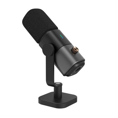 Picture of NearStream XLR/USB Podcast Microphone for Recording/Gaming/Streaming, Professional Studio Microphone with Desktop Stand, Mute Button, Headphone Jack, Dynamic Microphone for PC/Audio Interface (AM15X)