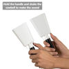 Picture of Cowbells 2pcs,Steel Cow Bell 8 inch with Handle,Cheering Hand Bell for Sports Events,Football Games,Party,Farm,Hand Chimes Percussion Musical Instruments. (8 inch, White)