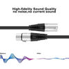Picture of DREMAKE 33FT XLR to Speaker Cable Patch Cord XLR Cable 3Pin XLR Male to XLR Female Balanced Cable for Microphone, DJ, Pro, Live Sound & Performance - Black