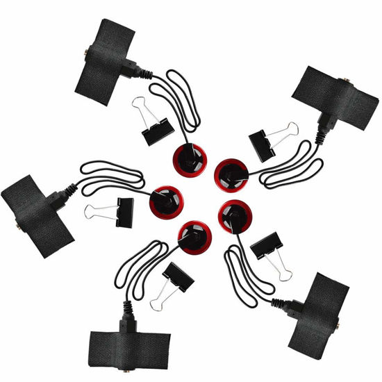 Picture of TIMESETL 5 Pcs Piezo Contact Microphone Pickups Self-Adhesive Instrument Pickups for Guitar, Violin, Viola, Cello, Banjo, Ukulele, Mandolin and More
