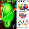 Picture of Blulu 20 Pcs Luminous Christmas Car Magnets Set, Xmas Holiday Lights Bulb Magnet Set for Xmas Holiday Winter Party Car Garage Refrigerator Decal with Magnet Wire