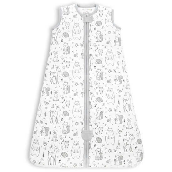 Picture of Mama Cheetah Baby Sleep Sack 2.5 TOG, Winter Baby Sleeping Bag with 2-Way Zipper, Organic Cotton Swaddle Transition Wearable Blanket for Boy Girl Infant Toddler, 12-18 Months, 1-Pack