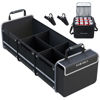 Picture of Farasla Waterproof Trunk Organizer with Insulated Leakproof Cooler Bag, Foldable Cover, Adjustable Securing Straps (Black)