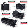 Picture of Farasla Waterproof Trunk Organizer with Insulated Leakproof Cooler Bag, Foldable Cover, Adjustable Securing Straps (Black)