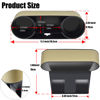 Picture of iokone Coin Side Pocket Console Side Pocket Leather Cover Car Cup Holder Auto Front Seat Organizer Cell Mobile Phone Holder (Slim-Beige)