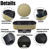 Picture of iokone Coin Side Pocket Console Side Pocket Leather Cover Car Cup Holder Auto Front Seat Organizer Cell Mobile Phone Holder (Slim-Beige)