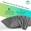 Picture of Youth Pillowcase 16" x 22" Size Set of 2 PC Kids Travel Pillow Case Cover Zipper Closure 600 Thread Count 100% Soft Egyptian Cotton & Hypoallergenic Youth Toddler Pillowcase 16x22, Dark Grey