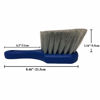 Picture of LUCKLYJONE Wheel & Tire Brush for Car Rim, Soft Bristle Car Wash Brush, Cleans Tires & Releases Dirt and Road Grime, Short Handle for Easy Scrubbing Blue