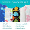 Picture of Little Sleepy Head Toddler Pillowcase, 100% Cotton & Hypoallergenic Pillow Case for Toddler Pillow, Snug Fit Envelope Pillowcase, 13x18 Pillowcase, Pilllow Sold Separately (Chevron Teal)