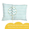 Picture of Little Sleepy Head Toddler Pillowcase, 100% Cotton & Hypoallergenic Pillow Case for Toddler Pillow, Snug Fit Envelope Pillowcase, 13x18 Pillowcase, Pilllow Sold Separately (Chevron Teal)