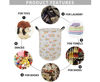 Picture of HUAYEE 19.7 Inches Large Laundry Basket Waterproof Round Cotton Linen Collapsible Storage bin with Handles for Hamper Kids Room,Toy Storage (Rainbow)