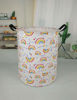 Picture of HUAYEE 19.7 Inches Large Laundry Basket Waterproof Round Cotton Linen Collapsible Storage bin with Handles for Hamper Kids Room,Toy Storage (Rainbow)