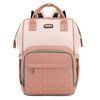 Picture of Diaper Bag Backpack, Diaper Bags For Baby Girls Boys, Baby Bags For Moms Dads, Baby Nappy Changing Bag With Insulated Pockets,Multi-Functional Waterproof Backpack With Stroller Straps -Pink light pink