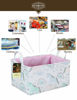 Picture of HUNRUNG Rectangle Storage Basket Cute Canvas Organizer Bin for Pet/Children Toys, Books, Clothes Perfect for Rooms/Playroom(REC-thick-Unicorn XL)