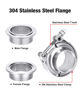 Picture of EVIL ENERGY 1.5 Inch V Band Clamp with Flange Male Female 304 Stainless Steel 1PC