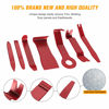 Picture of GOOACC 8PCS Auto Trim Scratch Removal Tool Car Audio Dash Panel Window Molding Fastener Remover Tool Kit-Red