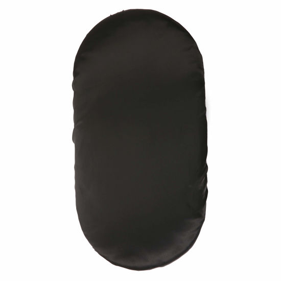Picture of Pro Goleem Satin Bassinet Sheet Great for Baby Hair Soft Silk Feeling Sheet for Cradle or Bassinet Pad＆Mattress for Boys and Girls Gift for Newborn and Infant Black