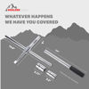 Picture of Boulder Tools 23" 4 Way Lug Wrench - Universal Telescopic Tire Removal Tool for Car and Truck - Portable Heavy Duty Tire Changing Tool for 19 mm and 21 mm Nuts - Durable Silver Aluminum Alloy, Compact