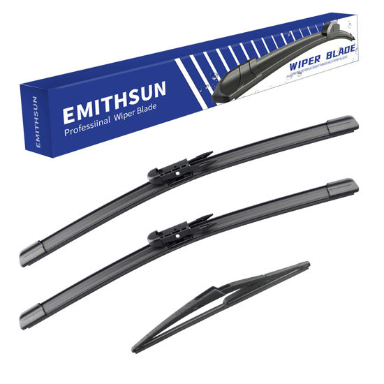 Picture of EMITHSUN® Windshield Wiper Blades Replacement for Mercedes-Benz R350 2006-2012,That Meet OEM Quality Front Rear Wipers Blade Set for My Car -28"+21"+12"(Set of 3)