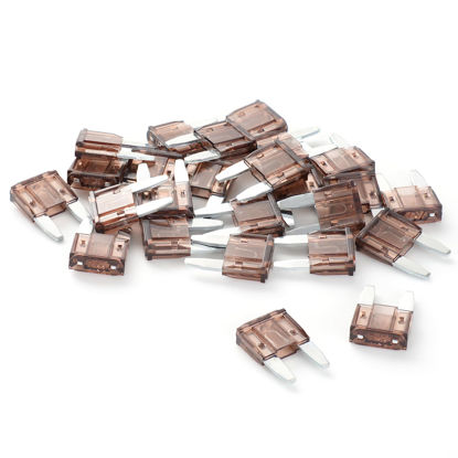 Picture of (25Pcs) 7.5 Amp Mini Car Fuses, 7.5A Automotive Fuses, Automotive Replacement Fuses, Blade Fuse for Car/RV/Truck/SUV/Motorcycle/Boat