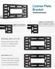 Picture of OKLPF No Drill Front License Plate Bracket- Front License Plate Mounting Kit，Universal Bumper Car Tag Frame Mount Adapter with Stainless Steel Screw Cap