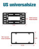 Picture of OKLPF No Drill Front License Plate Bracket- Front License Plate Mounting Kit，Universal Bumper Car Tag Frame Mount Adapter with Stainless Steel Screw Cap