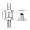 Picture of EVIL ENERGY 9/16" Fuel Check Valve One Way Inline Non Return Diesel Gasoline Silver(14mm OD,2PCS)