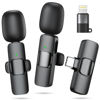 Picture of Wireless Microphone for iPhone, Android Phone, Laptop, CDMVAB 2 Pack Lavalier Microphone for Video Recording, Mini Mics with Noise Reduction for Podcast YouTube TikTok Vlog