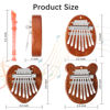Picture of EASTROCK 8 Key Mini Kalimba, Finger Thumb Piano with Accessory Pendant Gift, Exquisite Finger Piano Ornaments Christmas Gift for Kid Adult Beginners 3Packs