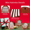 Picture of EASTROCK 8 Key Mini Kalimba, Finger Thumb Piano with Accessory Pendant Gift, Exquisite Finger Piano Ornaments Christmas Gift for Kid Adult Beginners 3Packs