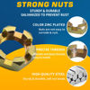 Picture of GREPSPUD 2Sets 1'' Trailer Axle Nut Kits 1'' Thread Spindle Castle Nuts Set with 1" I.D. Washers & 2.3'' Long Cotter Pins, Trailer Nut Kit for 1'' Shaft Spindle