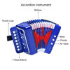 Picture of Kids Accordion 10 keys Button Accordian,Musical Instrument,Mini Accordion for Children Beginners (Blue)