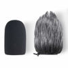 Picture of AT2020 Pop Filter Windscreen - Furry Windscreen/Fur Foam Wind Cover for Audio Technica Microphone AT2020+ AT2035 AT4040 by YOUSHARES