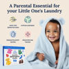 Picture of Miss Mouth's Messy Eater Laundry Detergent Sheets - Laundry Detergent, Hypoallergenic, Sensitive Skin Safe, Pediatrician and Dermatologist Tested, Fragrance Free, Travel Friendly