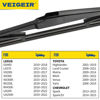 Picture of 12" Rear Wiper Blade Compatible with Toyota RAV4 2012-2001,RAV4 2022-2019,Highlander 2019-2001,Jeep Compass 2007-2017,Patriot 2007-2017,Chevrolet Trax 2013-2022 Back Window Wiper blades 12-A