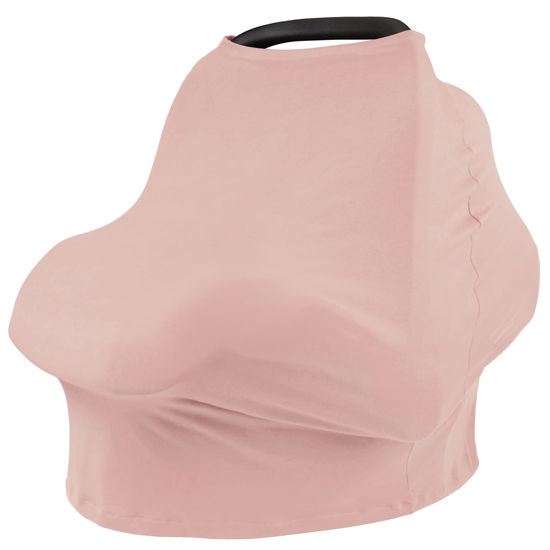 Picture of Baby Car Seat Covers- Multi-use Carseat Canopy for Babies, Stretchy Infant Carseat Cover Boy, Shower Gifts for Unisex Boys and Girls