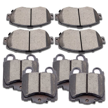 Picture of SCITOO Ceramic Front Rear Disc Brake Pad Set fit for 1998-2005 for Lexus GS300, 1998-2000 for Lexus GS400, 2001-2005 for Lexus GS430, 2001-2005 for Lexus IS300, 2002-2010 for Lexus SC430