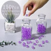 Picture of XINHUIDALSQ 150 Mini Acrylic Pacifiers for Baby Shower Girl Game, 0.86 Inch Bulk Chupones para Gender Reveal Party Favors Table Decoration (Purple)