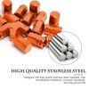 Picture of Fekey&JF 16 PCS Car Tire Valve Stem Caps, Waterproof Airtight Car Wheel Tire Valve Stem Covers Universal for Cars, Bicycles, Trucks, Motorcycles, Car Accessories for Men Women (Orange)