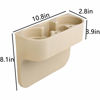 Picture of Heart Horse Car Gap Filler, Console Side Pocket, Car Seat Pocket Organizer for Cellphones Wallet Coin Key and Cup Holder Suitable Beige
