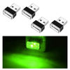 Picture of Ziciner 4 PCS USB LED Car Interior Atmosphere Lamp, Portable Mini LED Night Light, Plug-in USB Interface Trunk Ambient Lighting Kit, Universal Car Interior Accessories (Green)